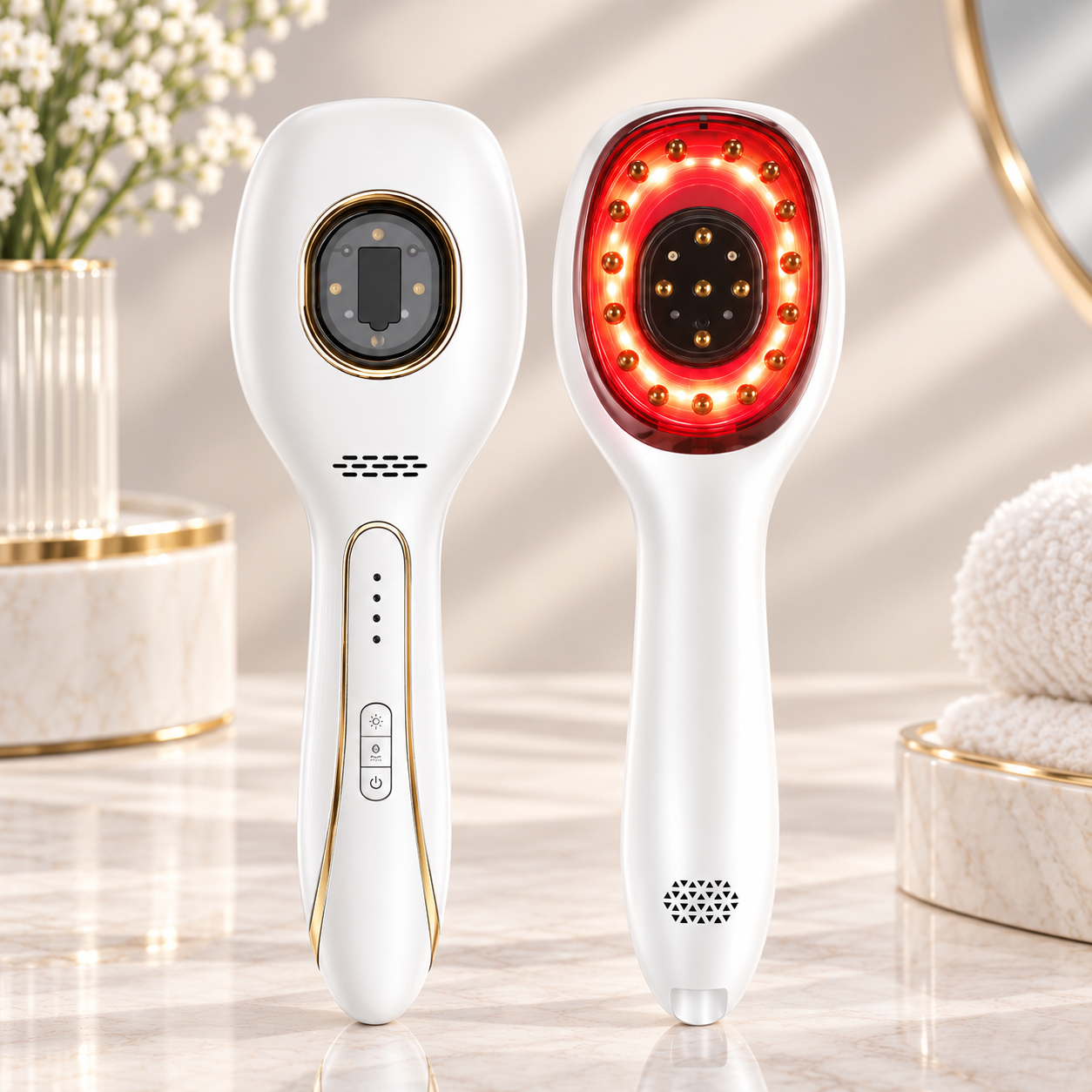 Red & Blue Light Therapy Scalp Massage Comb
