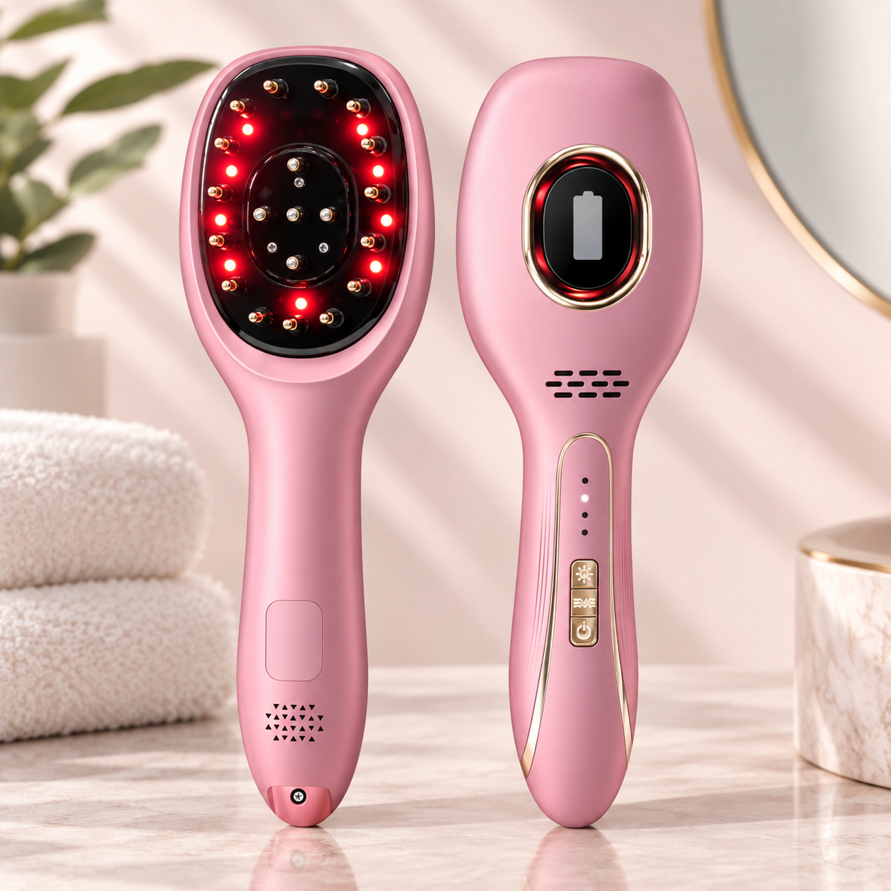 Red & Blue Light Therapy Scalp Massage Comb