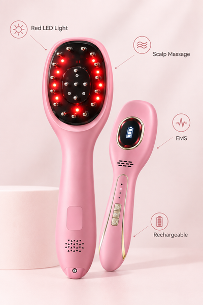 Red & Blue Light Therapy Scalp Massage Comb